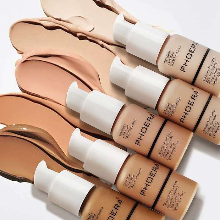 PHOERA Foundation Makeup, Flawless Soft Matte Oil Control Liquid Foundation, Full Coverage Mattle Oil-Control Concealer for Older Women, Great Choice For Gift (#102 Nude) - Image 9
