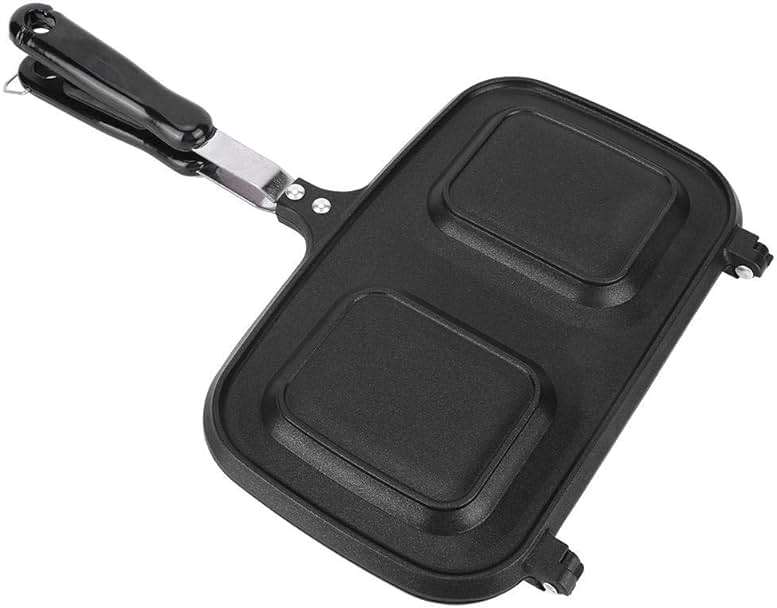 Frying Pan, Anti-scalding Handle Cast Aluminium Breakfast Double Sided Non-Stick Frying Pan Kitchen Cooking Utensil Tool for Cakes Eggs Sandwiches - Image 8