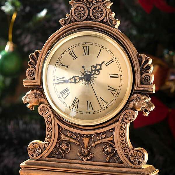 Menolana 4.25 Inch Quartz Clock Insert Battery Powered Gold Roman Numeral DIY Repairs - Image 6