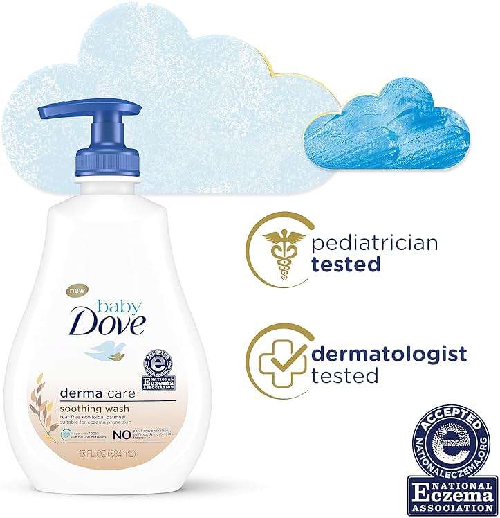 Baby Dove Derma Care Soothing Wash Skin Care with Colloidal Oatmeal Suitable for eczema prone skin 13 oz - Image 4