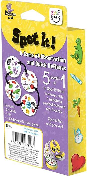 Zygomatic Spot It! Classic Card Game | Game for Kids | Age 6+ | 2 to 8 Players | Average Playtime 15 Minutes | Made - Image 3