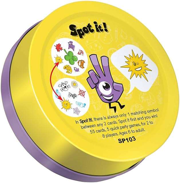 Zygomatic Spot It! Classic Card Game | Game for Kids | Age 6+ | 2 to 8 Players | Average Playtime 15 Minutes | Made - Image 7