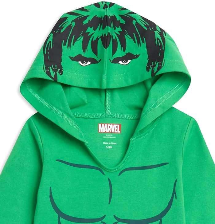 Marvel Avengers Baby Cosplay Hooded Bodysuits 3-Pack Newborn to Infant - Image 8