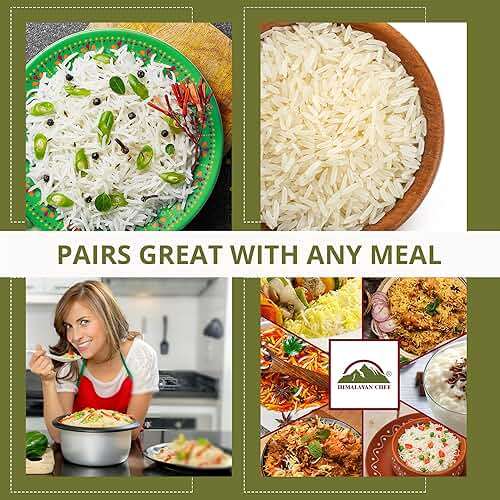 Himalayan Chef Basmati Rice,Extra Long Grain Rice Fluffy Quick Cooking Aromatic - 10 lbs.(Packaging May Vary) - Image 8