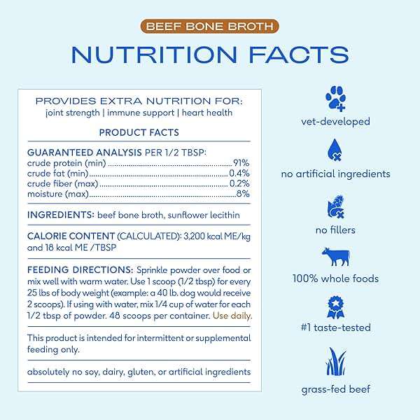 Native Pet Bone Broth for Dogs - Made with Real Beef Bone Broth, Dog Food Toppers for Picky Eaters - Provides Extra Hydration & Nutrition for Joint Strength, Immunity & Heart Health-48 Scoops - Image 4