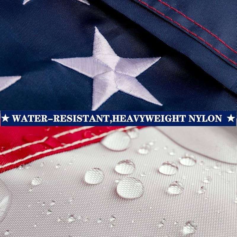 Freefy American Flag Pole Sleeve 2.5x4 Ft Banner Style-Embroidered Stars,Sewn Stripes,UV Protected,Heavy Duty Durable Nylon USA US Outdoor Indoor Flags (Pole NOT Included) - Image 2