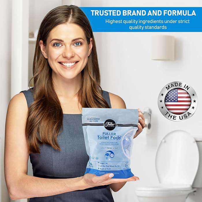 Fuller Brush Toilet Bowl Cleaner Pods - Water Soluble Tablet Cleansers, Cleans Descales & Refreshes Bathroom Toilets Removes Odors Soils & Stains Light Fresh Scent Ideal for Homes & Businesses 1-Pack - Image 7