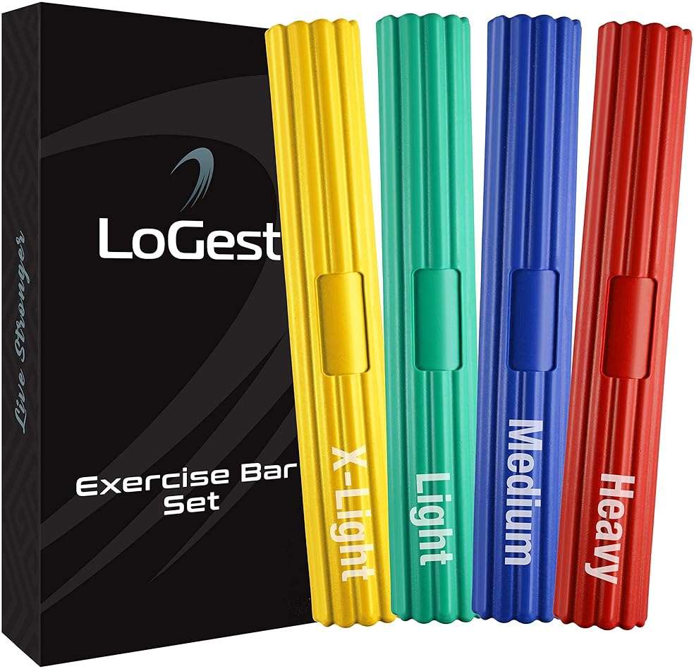 Logest Twist Hand Exerciser Bars for Physical Therapy - Relieves Tendonitis Pain & Improve Grip Strength - Tennis Elbow, Golfer's Elbow, Tendonitis, Wrist, Forearms Pain Relief Hand Therapy Bar - Image 1