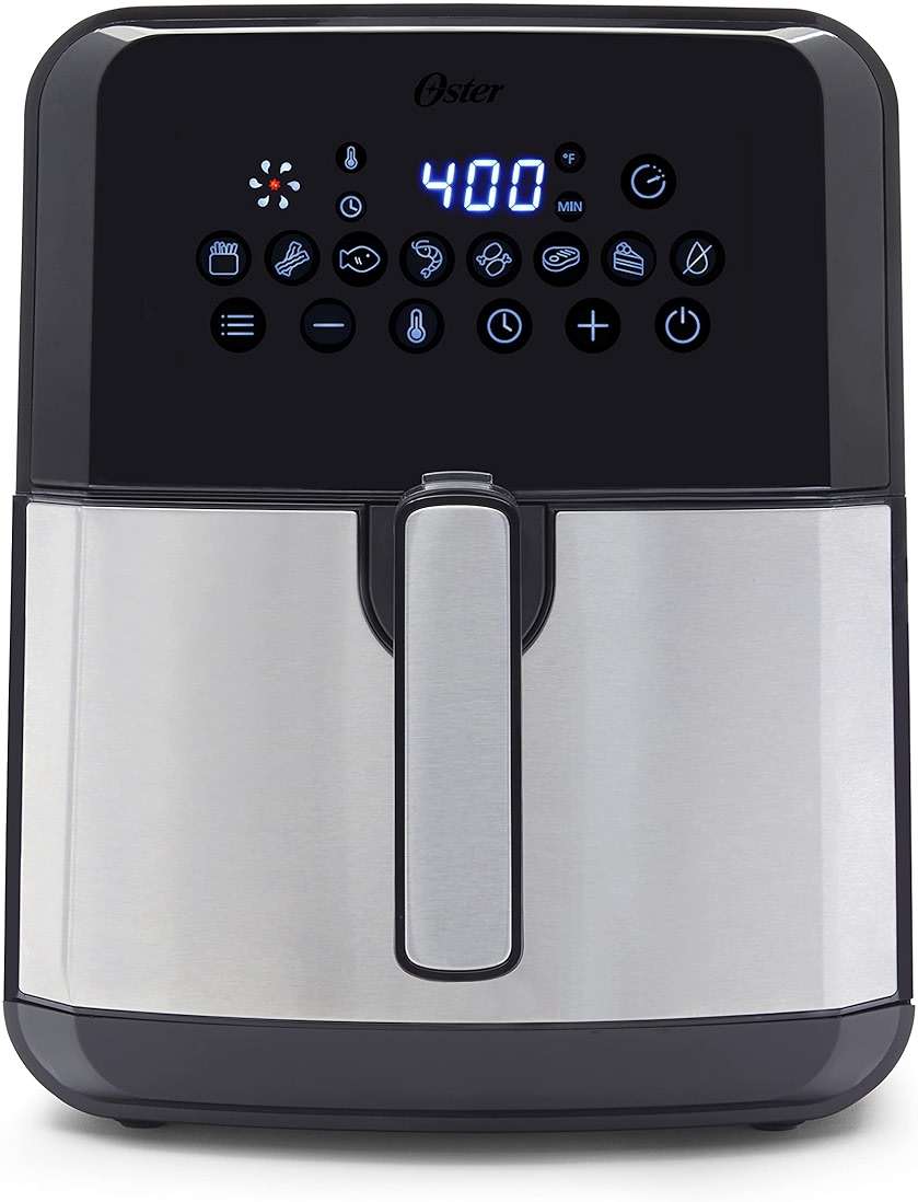 Oster DiamondForce Nonstick XL 5 Quart Digital Air Fryer, 8 Functions with Digital Touchscreen - Image 1