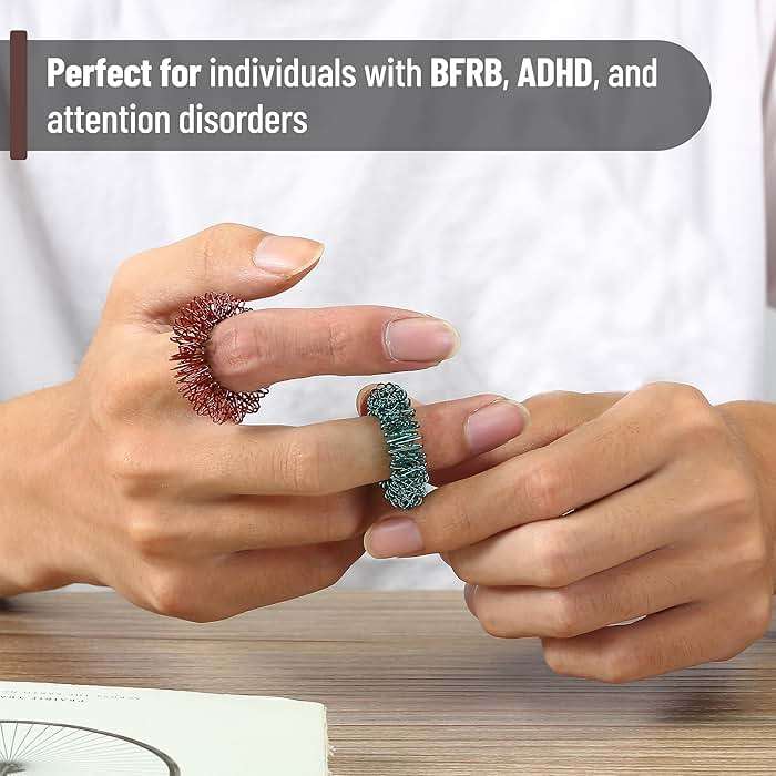 Mr. Pen- Spiky Sensory Rings, 10 Pack, Stress Relief Fidget Sensory Toys, Fidget Rings, Fidget Ring for Anxiety, Stress Relief Rings, Massager for Fidget ADHD Autism - Image 5