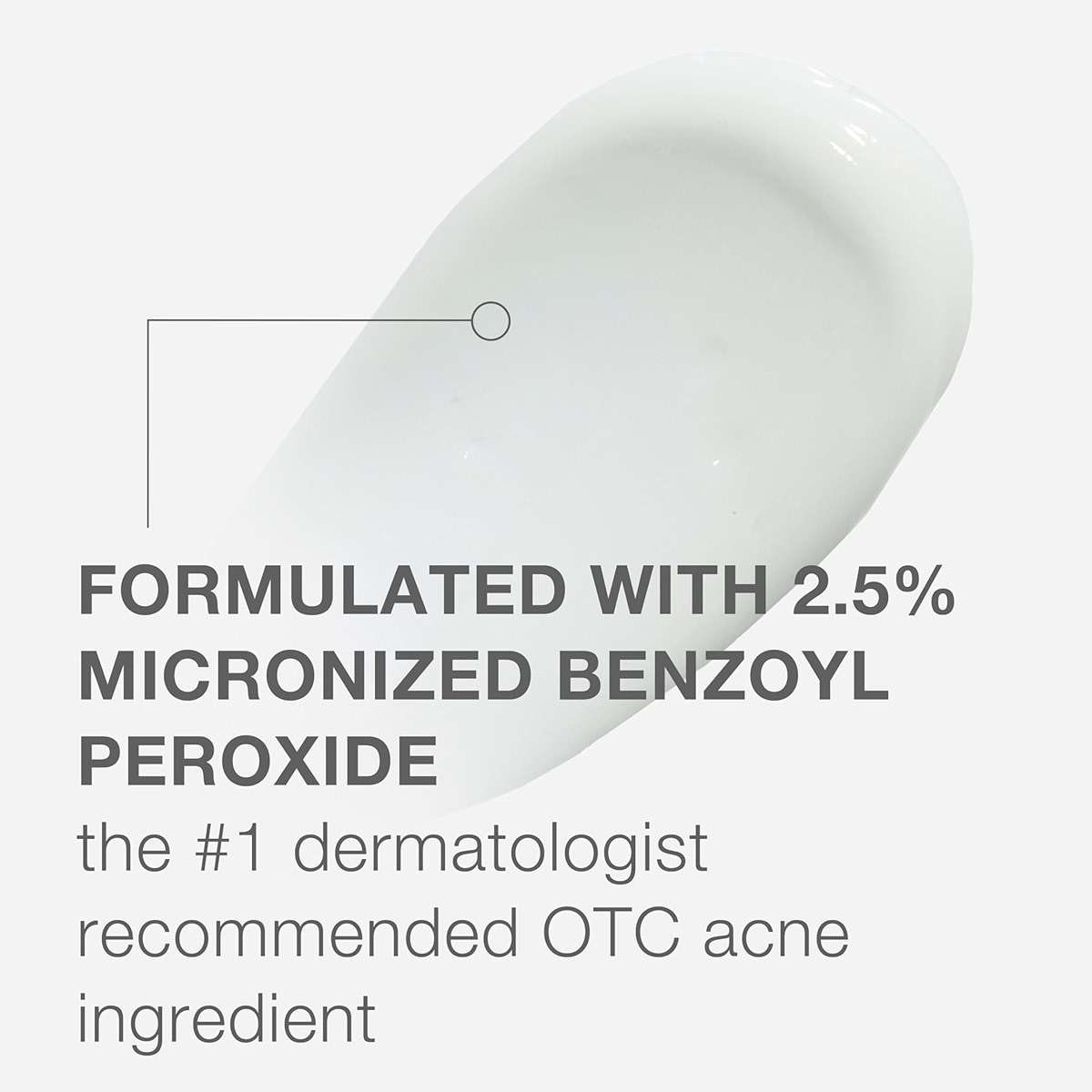 Neutrogena Stubborn Acne AM Face Treatment with 2.5% Micronized Benzoyl Peroxide Acne Medication, Oil-Free Daily Facial Treatment Reduces Size & Redness of Breakouts, Paraben-Free, 2.0 oz | 2.5% - Image 2