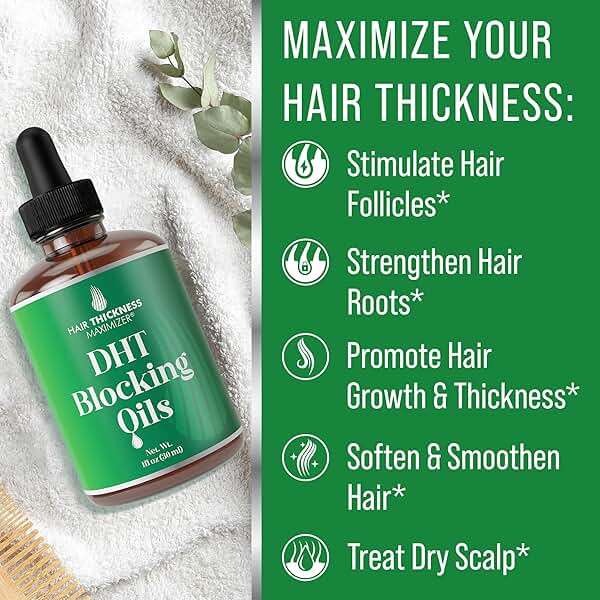 DHT Blocker for Women, Men – Strengthens & Hydrates Thinning, Dry Hair for a Healthier-Looking Scalp – Vegan & Unscented 1oz Serum - Image 4