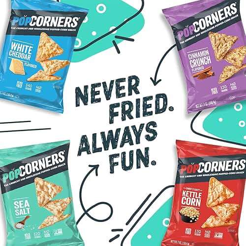 PopCorners Popped Corn Snacks, Kettle Corn, 1 Ounce (Pack of 20) (Packaging May Vary) - Image 5
