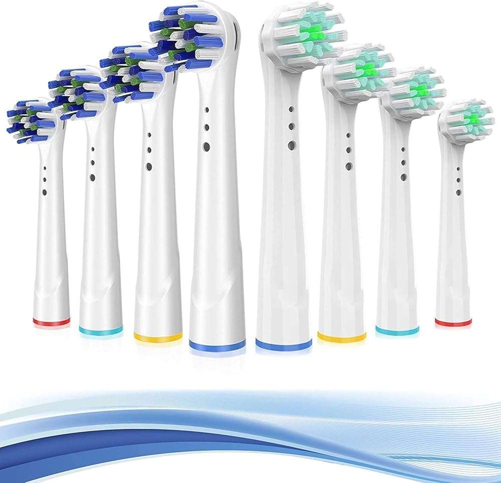 Replacement Toothbrush Heads for Oral B Braun, 8 Pack Professional Electric Toothbrush Heads, Precision Clean Brush Heads Refill Compatible with Oral-B 7000/Pro 1000/9600/ 5000/3000/8000 (8pack) - Image 1