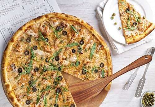 Jilla-hla Wooden Spatula Nonstick Turner Acacia Wood, Right Long Handle Flat Frying Spatulas Handmade for Mother Wife Grandma Her Kitchen Gift, Ideal Cookware Utensils for Cooking Eggs, Fish, Pancakes - Image 4