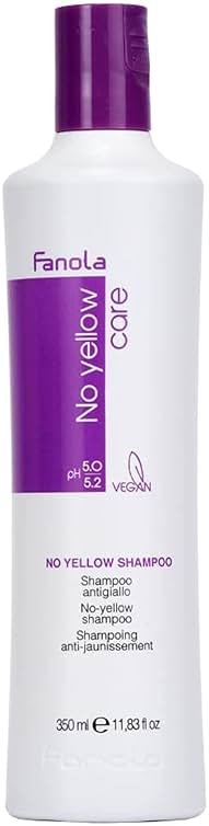 Fanola No Yellow Purple Shampoo - Purple Color Depositing Shampoo for Blondes, Bleached & Grey Hair - Formulated with Violet Pigment to Remove Brassy Tones from Hair (11.83 Fl oz) - Product Image