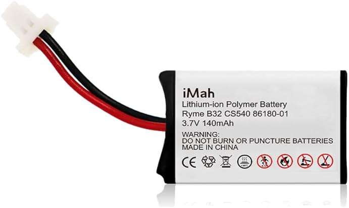 iMah Replacement for Plantronics CS540 and C054 Wireless Headset Battery, Fits Plantronics 86180-01 84479-01 Battery, Pack of 2 - Image 5