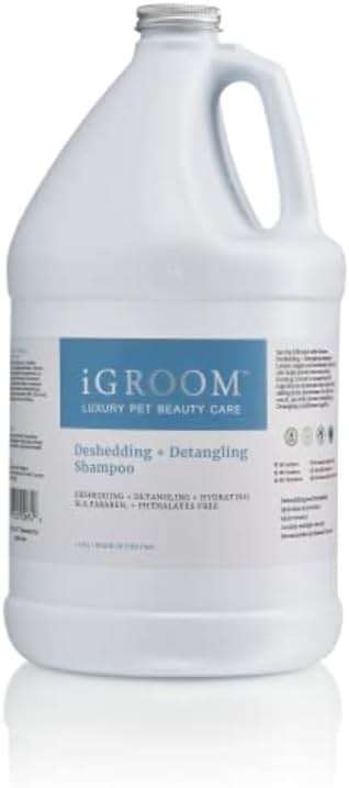iGroom Deshedding & Detangling Dog Shampoo, Luxury Pet Beauty Care, Loosen Tangles + Unwanted Undercoat, Adds Shine + Volume, Made in USA (1 GAL) - Image 1
