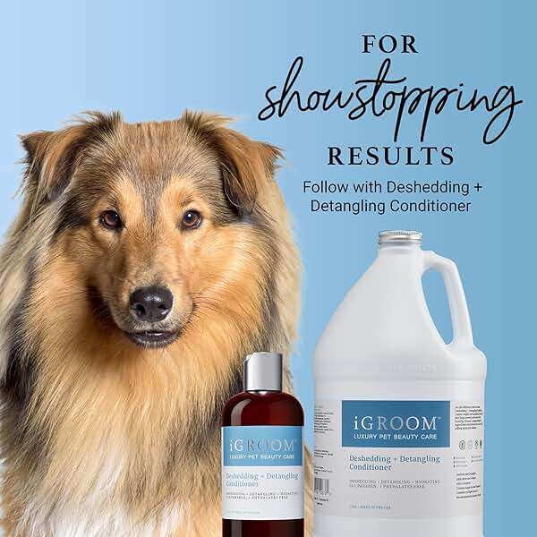 iGroom Deshedding & Detangling Dog Shampoo, Luxury Pet Beauty Care, Loosen Tangles + Unwanted Undercoat, Adds Shine + Volume, Made in USA (1 GAL) - Image 6