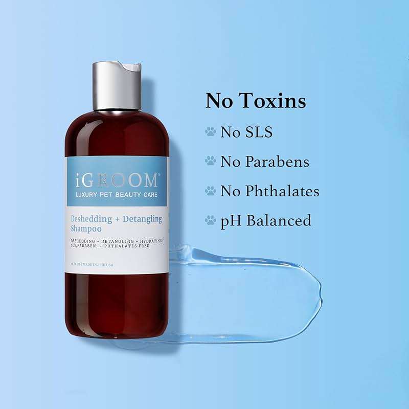 iGroom Deshedding & Detangling Dog Shampoo, Luxury Pet Beauty Care, Loosen Tangles + Unwanted Undercoat, Adds Shine + Volume, Made in USA (1 GAL) - Image 8