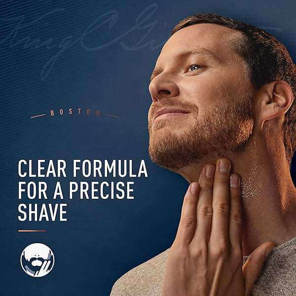 King C. Gillette Men’s Transparent Shave Gel with White Tea and Argan Oil, 5oz - Image 4