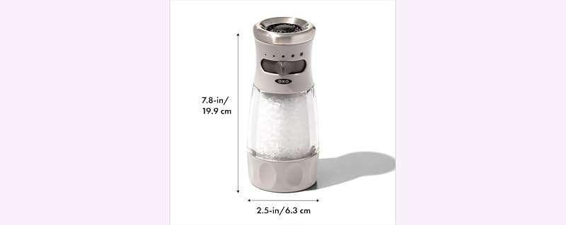 OXO Good Grips Contoured Mess-Free Salt Grinder - Gray - Image 2