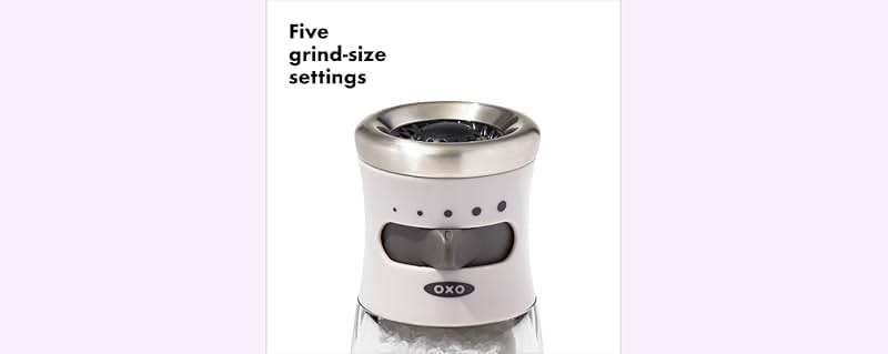 OXO Good Grips Contoured Mess-Free Salt Grinder - Gray - Image 4