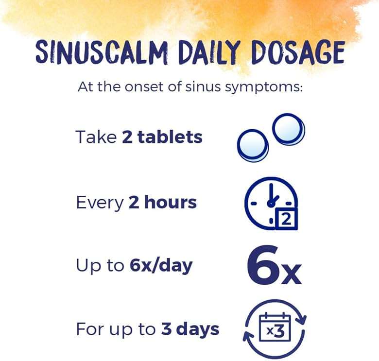 Boiron SinusCalm Tablets for Sinus Pain Relief, Runny Nose, Congestion, Sinus Pressure, Headache - 120 Count (Pack of 2) - Image 3