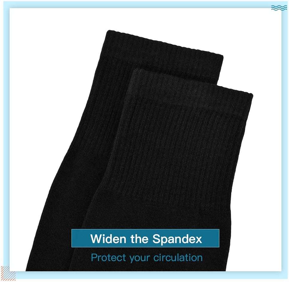 Kayhoma Extra Long Cotton Stripe Thigh High Socks Over the Knee High Stockings - Image 4