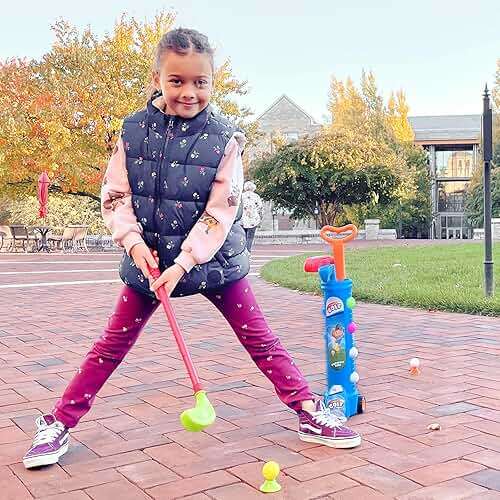 Liberry Toddler Golf Set with Cart, Plastic Golf Clubs & Balls for Kids Ages 1 2 3 4 5, Indoor Outdoor Sports Toys Birthday Gift for Boys & Girls - Image 7