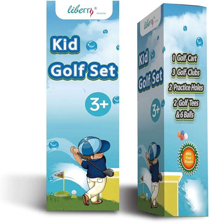 Liberry Toddler Golf Set with Cart, Plastic Golf Clubs & Balls for Kids Ages 1 2 3 4 5, Indoor Outdoor Sports Toys Birthday Gift for Boys & Girls - Image 8