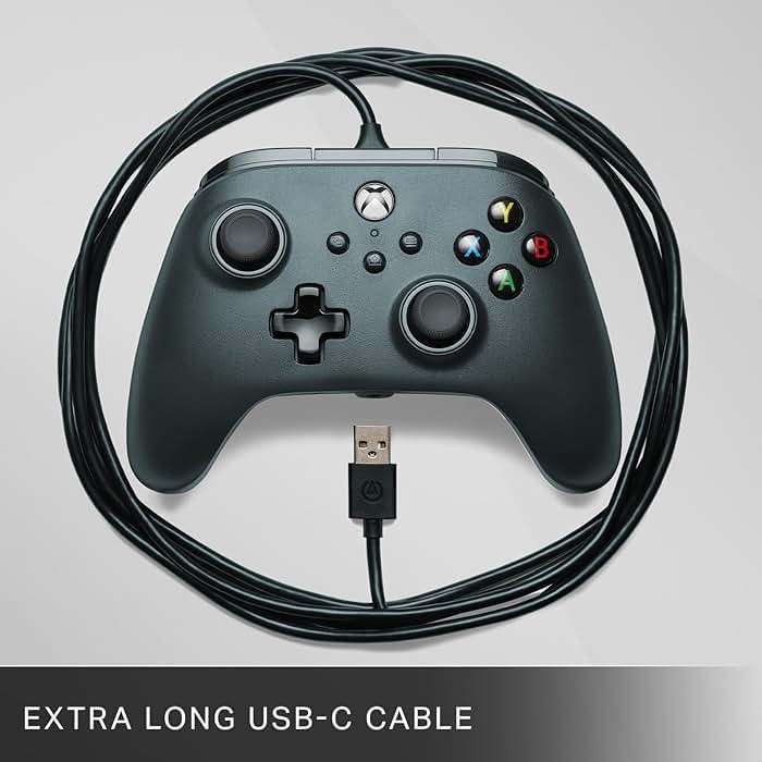 PowerA Wired Controller for Xbox Series X|S - Black, gamepad, wired video game controller, gaming controller, works with Xbox One and Windows 10/11 - Image 6