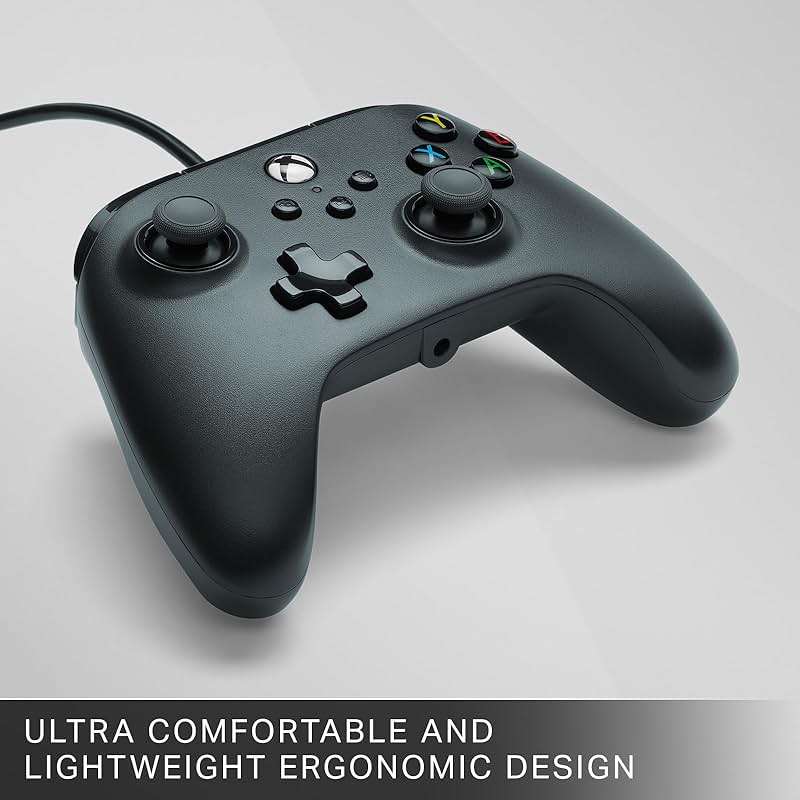 PowerA Wired Controller for Xbox Series X|S - Black, gamepad, wired video game controller, gaming controller, works with Xbox One and Windows 10/11 - Image 7