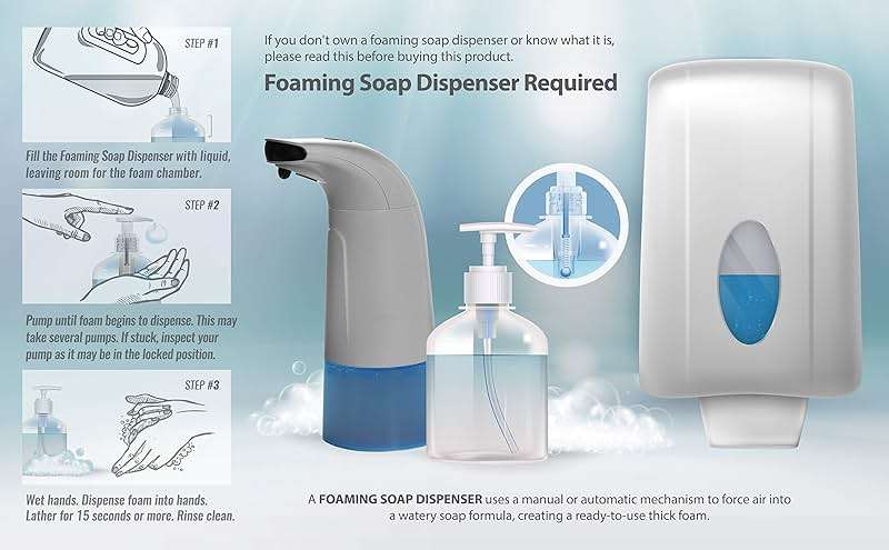 Bastion Foaming Antibacterial Hand Soap: Mandarin Orange Scented Instant Foam Hand Wash Refill 1 Gallon (128 oz) Bulk Jug. Made In The USA - Image 9