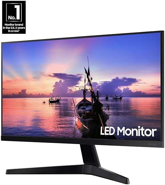 Samsung 27' T35F Series FHD 1080p Computer Monitor, 75Hz, IPS Panel, HDMI, VGA (D-Sub), AMD FreeSync, Wall Mountable, Game Mode, 3-Sided Border-Less, Eye Care, LF27T350FHNXZA - Image 2