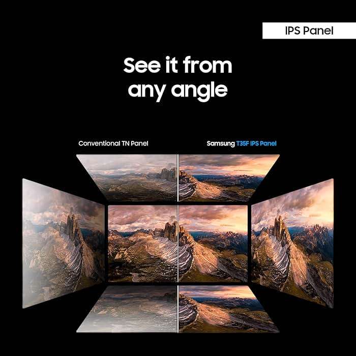 Samsung 27' T35F Series FHD 1080p Computer Monitor, 75Hz, IPS Panel, HDMI, VGA (D-Sub), AMD FreeSync, Wall Mountable, Game Mode, 3-Sided Border-Less, Eye Care, LF27T350FHNXZA - Image 4