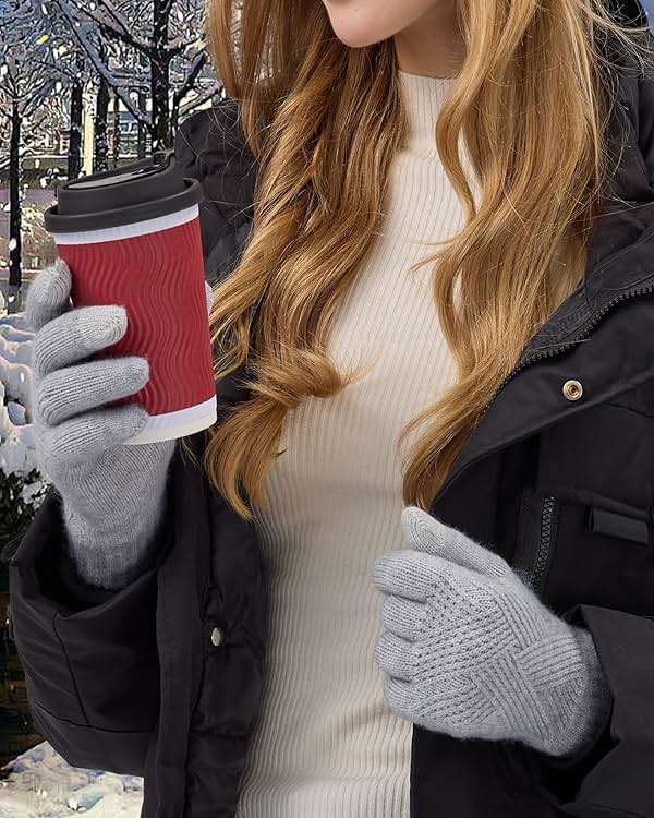 REACH STAR Winter Gloves for Women Touch Screen Thermal Lining Warm Gloves Cold Weather Christmas Gifts - Image 5