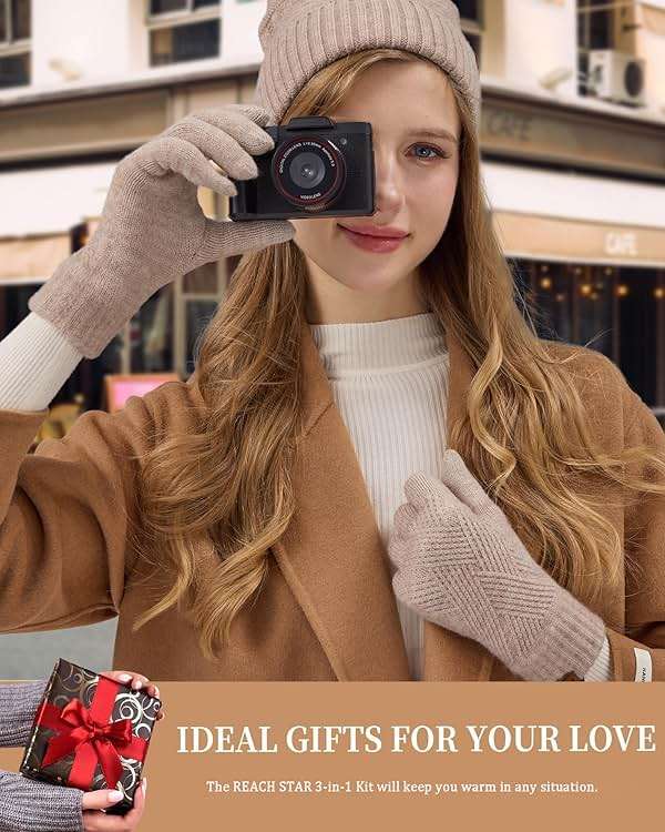 REACH STAR Winter Gloves for Women Touch Screen Thermal Lining Warm Gloves Cold Weather Christmas Gifts - Image 6