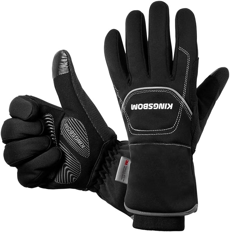 KINGSBOM -40F° Waterproof & Windproof Winter Gloves - 3M Thinsulate Thermal Touch Screen Warm Gloves - for Cycling,Skiing,Running,Outdoor Sports - for Women and Men - Product Image