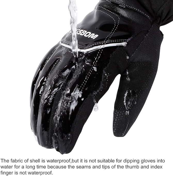KINGSBOM -40F° Waterproof & Windproof Winter Gloves - 3M Thinsulate Thermal Touch Screen Warm Gloves - for Cycling,Skiing,Running,Outdoor Sports - for Women and Men - Image 3