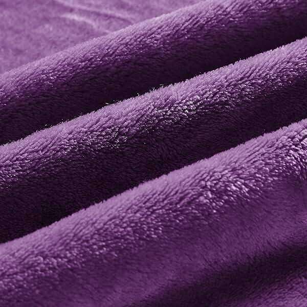 BEDELITE Fleece Blanket Purple Throw Blankets for Couch & Bed, Luxury Plush Cozy Fuzzy Blanket 50" x 60", Super Soft Warm Lightweight Throw Blanket for Travel Camping - Image 3