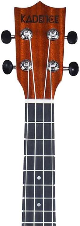 Kadence Concert Ukulele 23 Inch – Cinnamon Brown, Fluorocarbon Strings, Matte Finish with Strap & Bag (Spring Summer Collection) - Image 6
