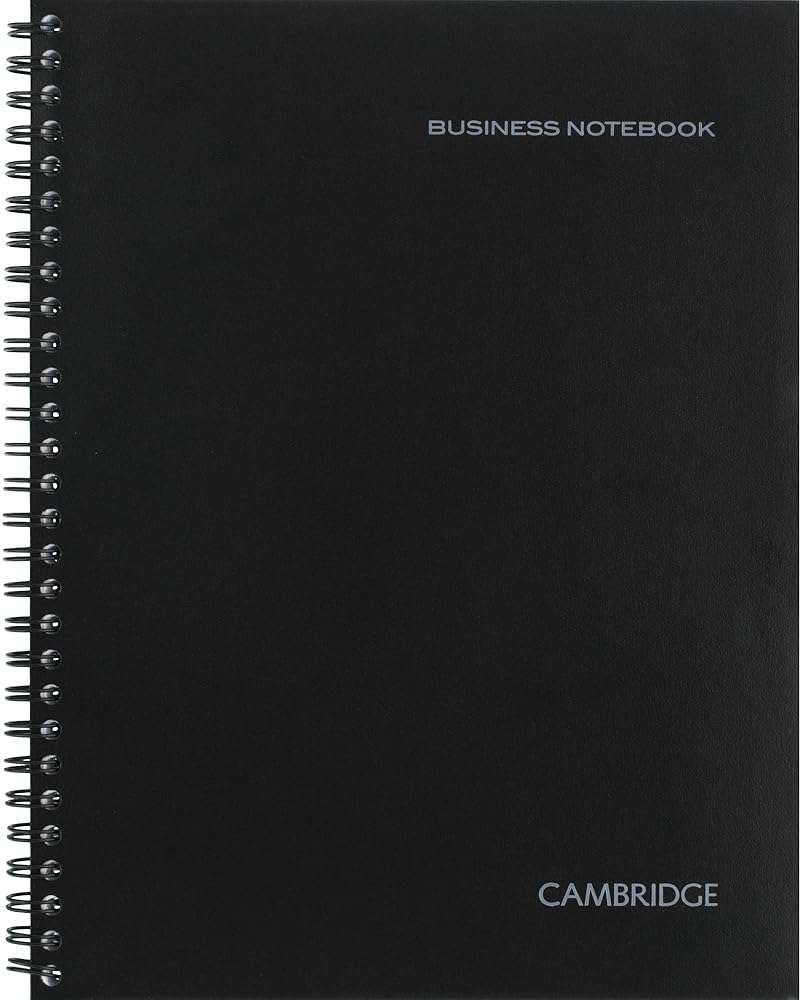 Cambridge Limited Professional Spiral Notebook NEW BUSINESS ADDITION, 3 Pack, Legal Ruled, 6-5/8" X 9-1/2" Page Size, 80 Sheets, Wirebound Office journal & Notebook for Women & Men, Black. CAM10-402 - Image 3