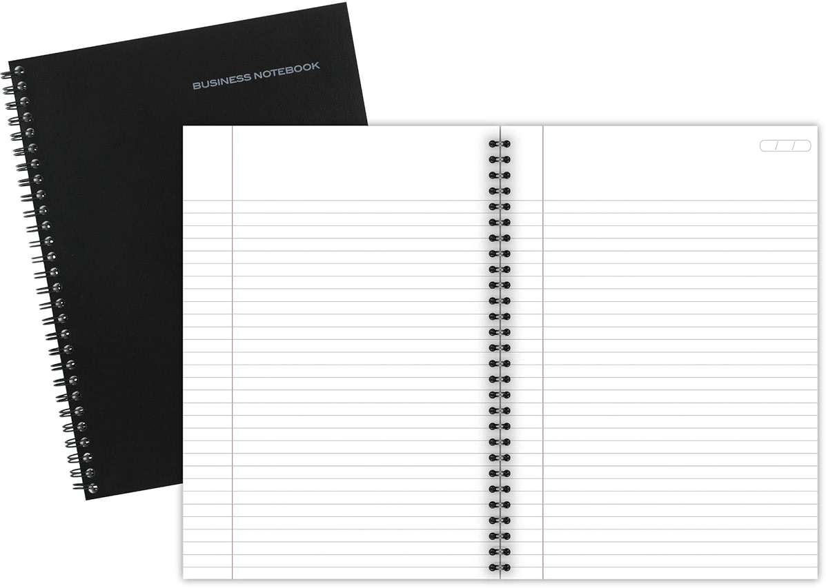 Cambridge Limited Professional Spiral Notebook NEW BUSINESS ADDITION, 3 Pack, Legal Ruled, 6-5/8" X 9-1/2" Page Size, 80 Sheets, Wirebound Office journal & Notebook for Women & Men, Black. CAM10-402 - Image 6