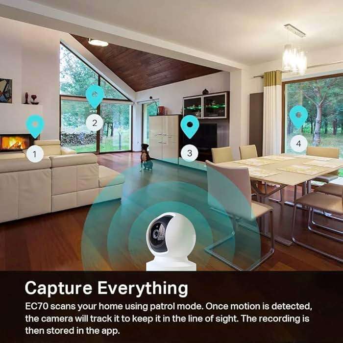 Kasa Indoor Pan/Tilt Smart Security Camera, 1080p HD Dog-Camera,2.4GHz with Night Vision,Motion Detection for Baby and Pet Monitor, Cloud & SD Card Storage, Works with Alexa& Google Home (EC70), White - Image 3