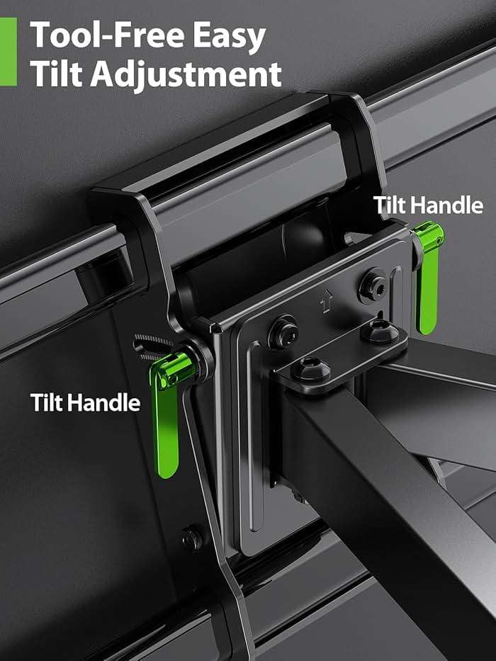 USX MOUNT Heavy Duty Full Motion Sliding TV Wall Mount for 42-97 Inch TVs up to 150 lbs, Wall Mount TV Bracket for Wood Studs 12/16/18/24 inch, Swivel & Tool-Free Tilt, Max VESA 600x400mm - Image 3