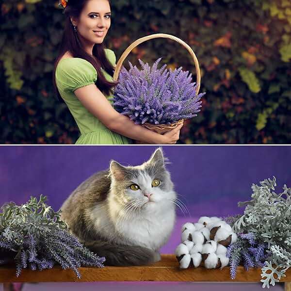 Besteek 10 Bundles Fake Flowers Artificial Lavender Faux Plastic Plants Purple Flowers for Home Wedding Kitchen Garden Patio Porch Window Box Office Table Centerpieces Indoor Outdoor Decor, Purple - Image 5