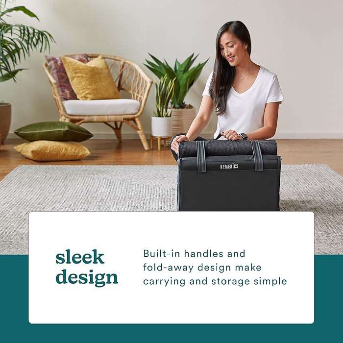 HoMedics Body Flex Back Stretching Mat with Heat, 6 Stretching Programs and 3 Intensity Levels with Removable Memory Foam Pillow for Full Body Coverage, Portable for Yoga, Athletes, Home Gym - Image 7