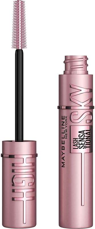 Maybelline Lash Sensational Sky High Washable Mascara Makeup, Volumizing, Lengthening, Defining, Curling, Multiplying, Buildable Formula, Blackest Black, 1 Count - Image 1