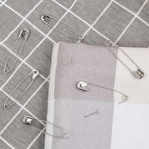 A+DAY Large Safety Pins 2.2 Inch (56mm), Size 4, 80-Count, Nickel Finish - Image 5